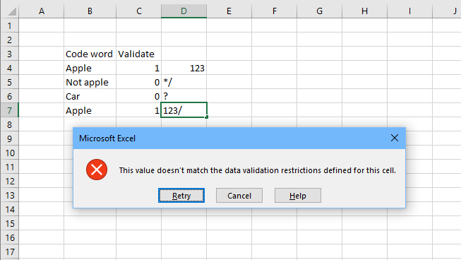 Excel/Google Sheets Disable data validation for row if