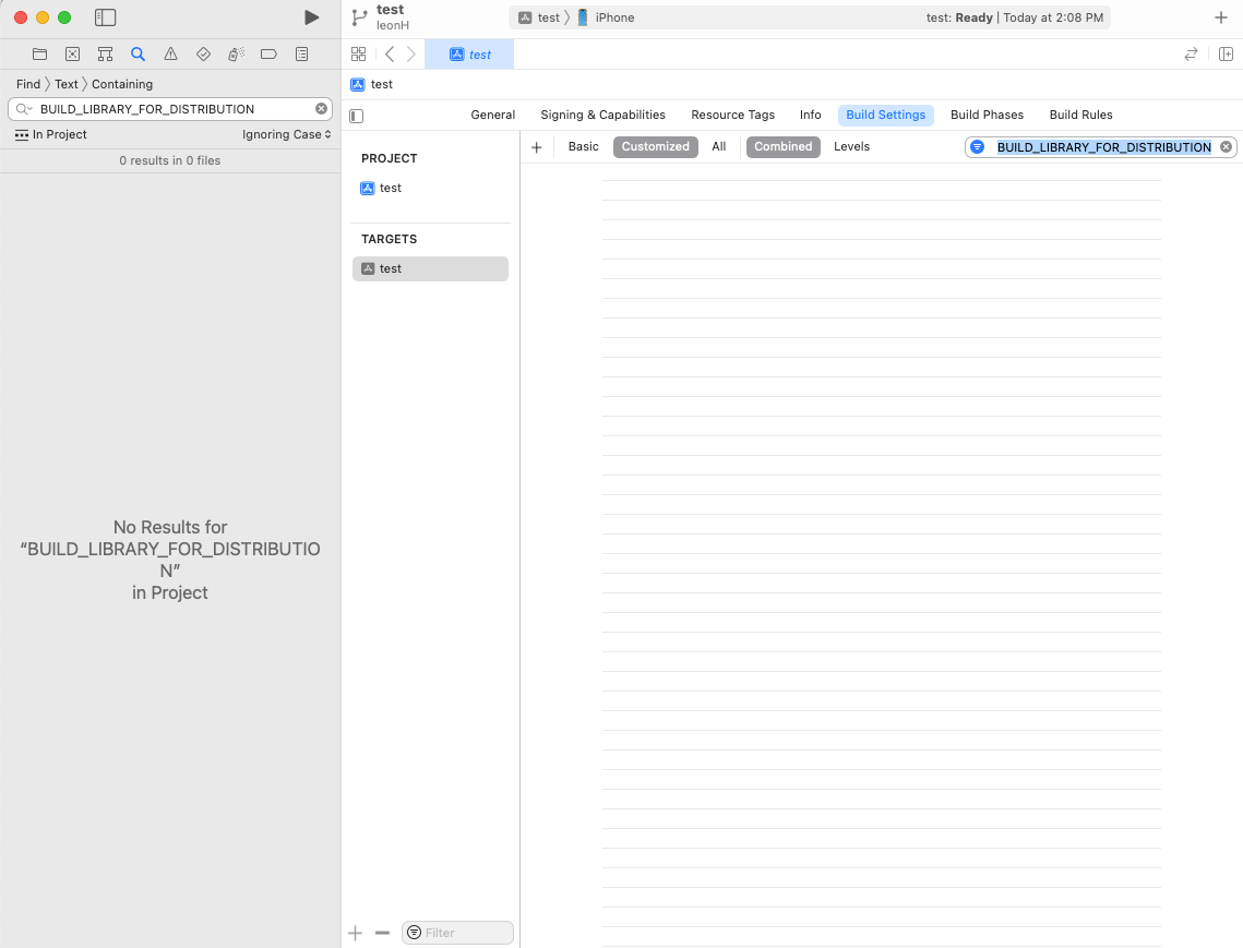 frameworks Xcode Missing build setting BUILD_LIBRARY_FOR_DISTRIBUTION Stack Overflow