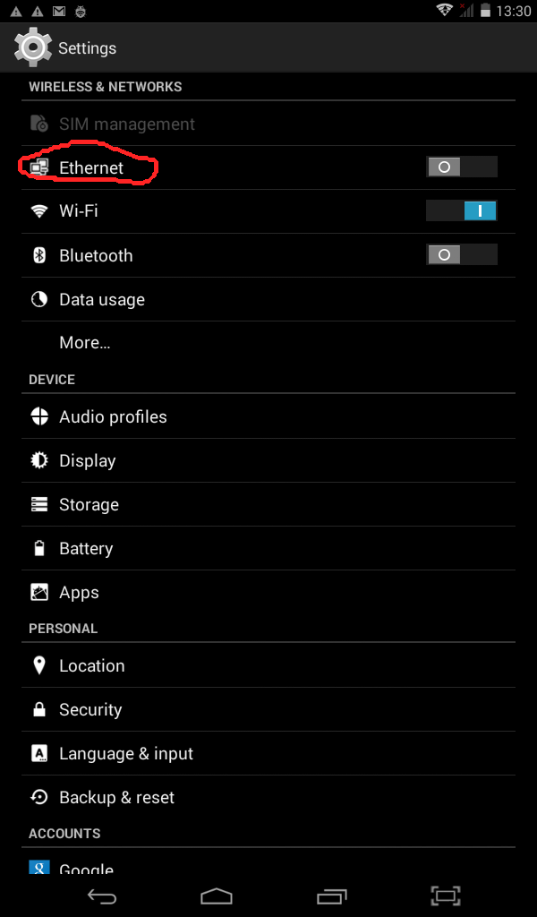 How to redirect user to Settings screen in android