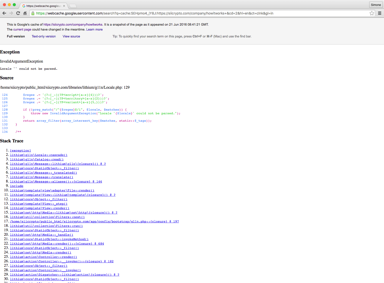 search Google showing source code Stack Overflow