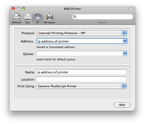 printing Trouble browsing Windows network printers from Mac Ask
