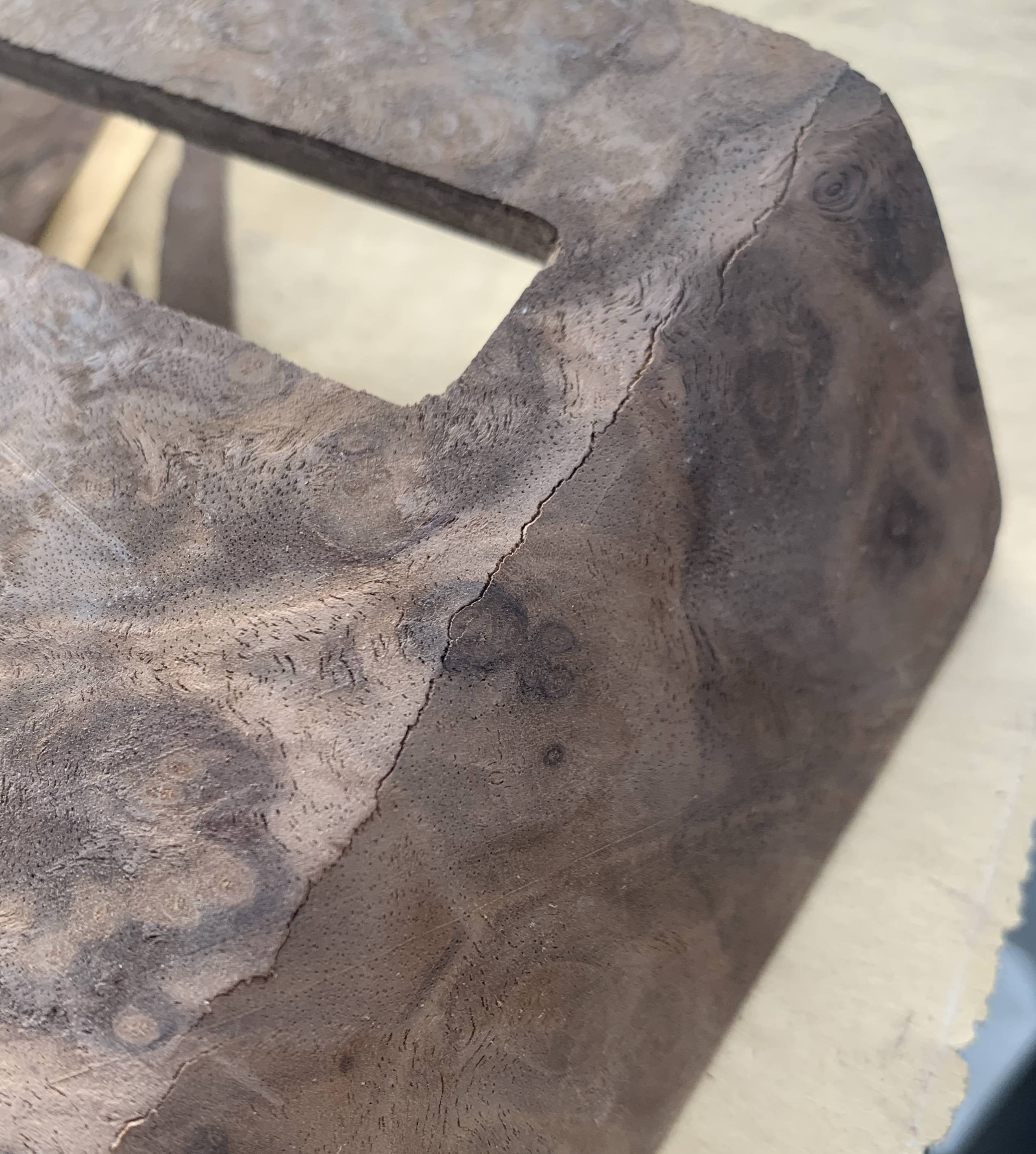 How to fix a crack when bending a veneer Woodworking Stack Exchange