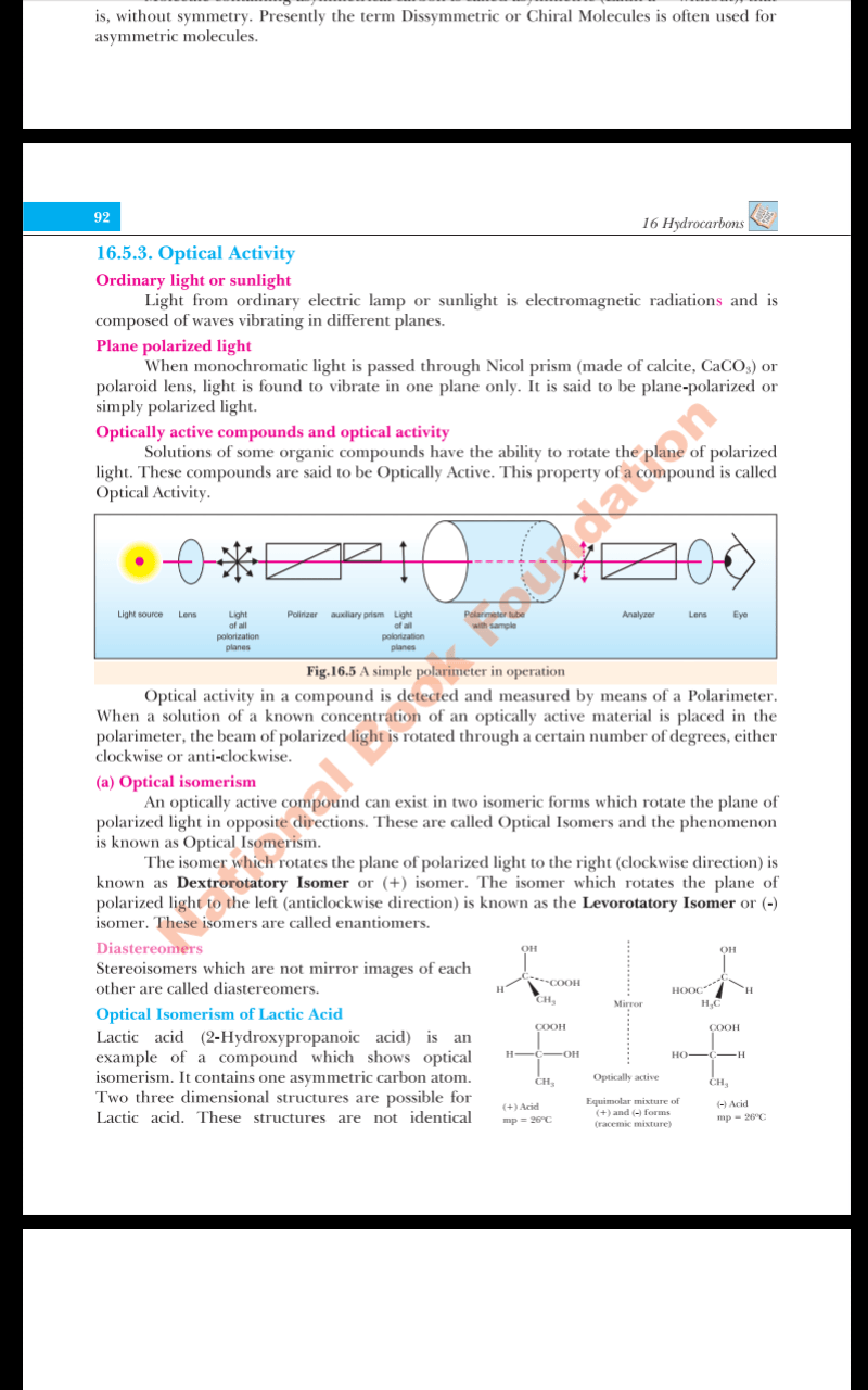 organic chemistry How can we define optical isomerism?What is the