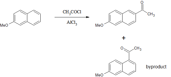 organic chemistry Naproxene syntheses electrophilic aromatic