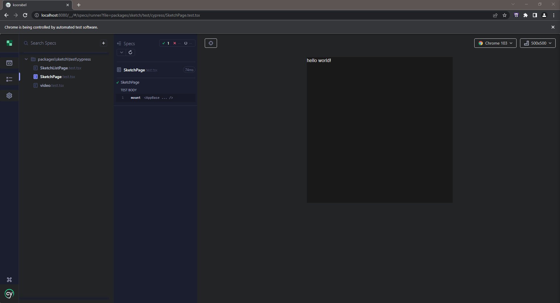 google chrome Cypress Component Runner Dark Mode Stack Overflow