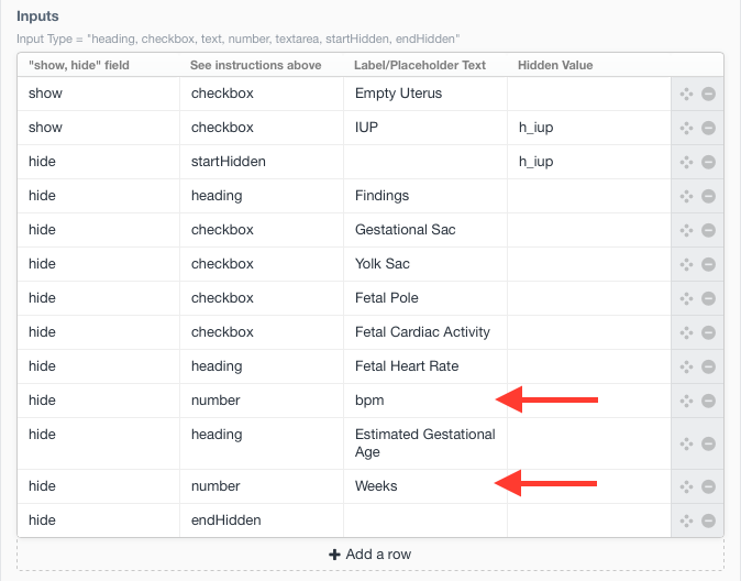 Append a placeholder value to a text input field when form is submitted