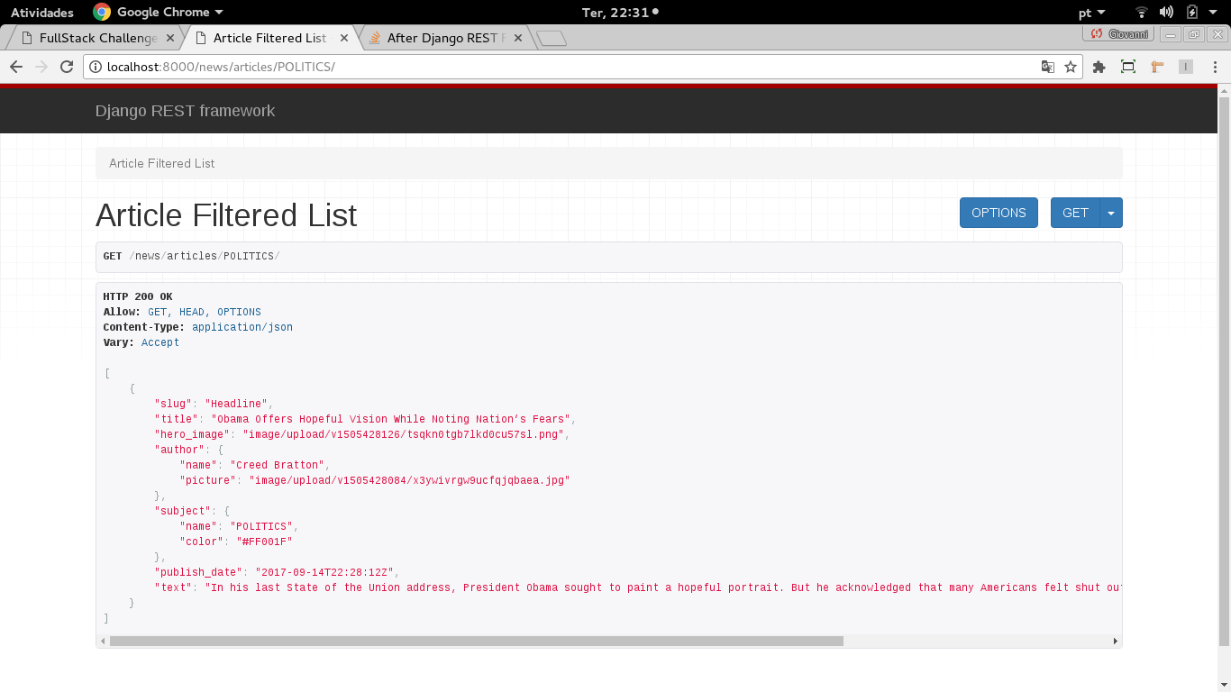 cors After Django REST Framework Filtering Don't Know How To Present