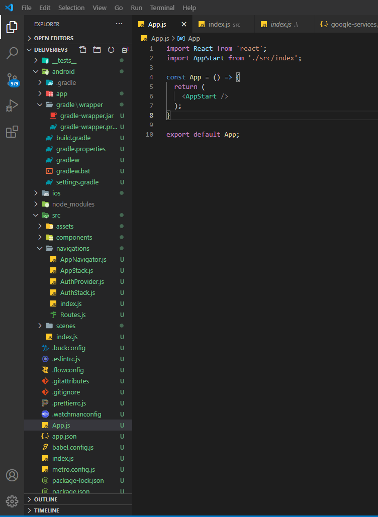 components React Native Element type is invalid expected a string