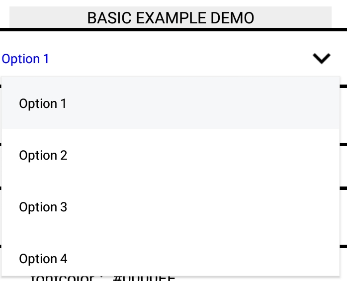 react native Can we Change Colors to Dropdown Label in reactnative