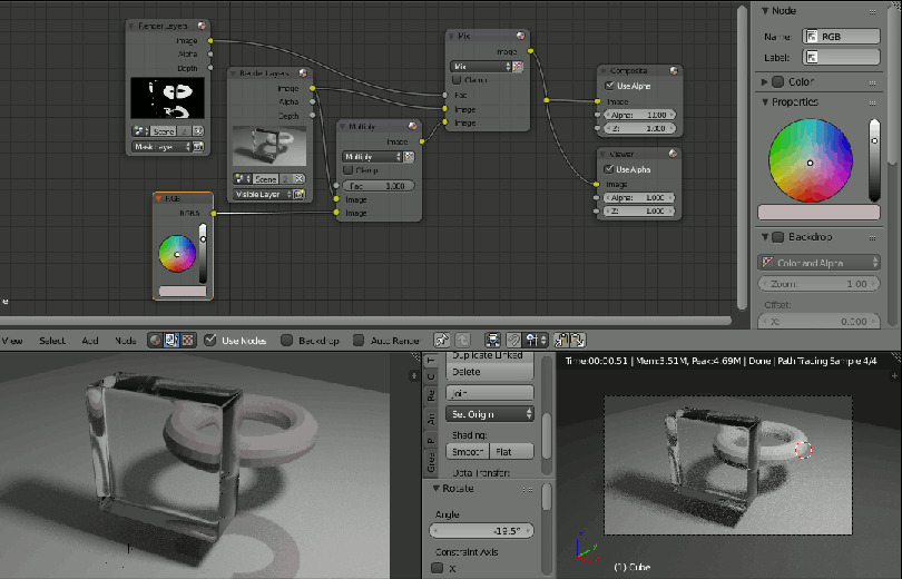 compositing nodes How to utilize material (or object) index behind a