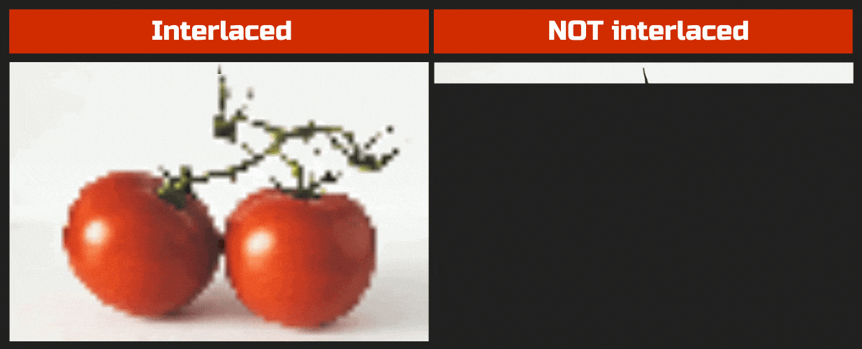 Apa yang dilakukan opsi interlaced di Apa yang dilakukan opsi interlaced di