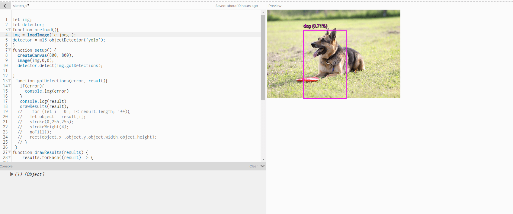 javascript Object Detection and Recognition in JS Stack Overflow