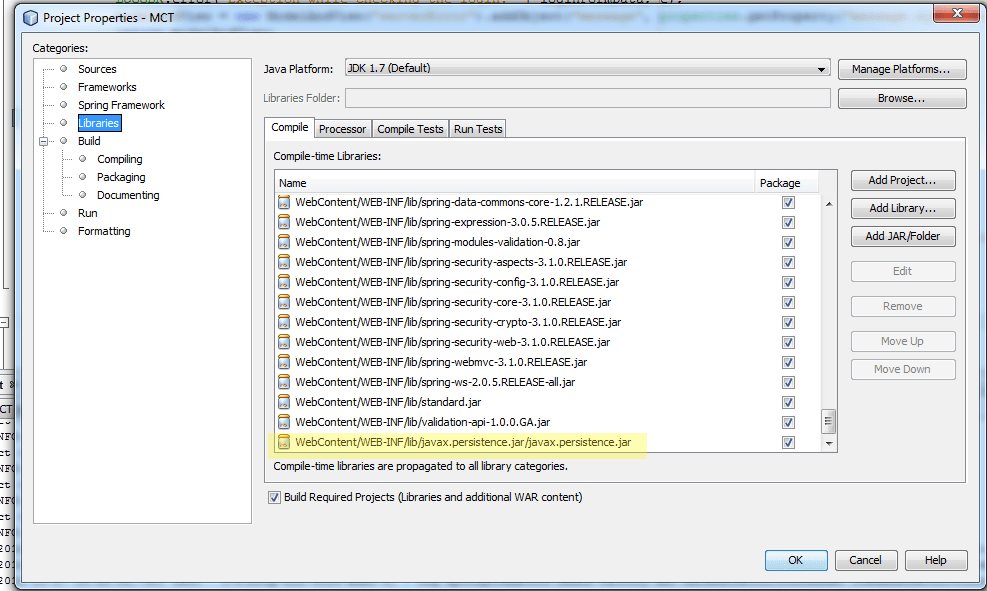 netbeans 7 java.lang.ClassNotFoundException javax.persistence.Entity