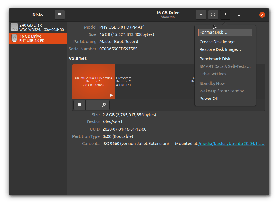 linux Cannot Format Read Only ISO 9660 Bootable USB Super User