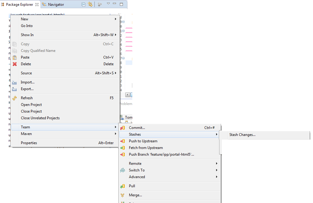 eclipse How can you unstash changes using EGit? Stack Overflow
