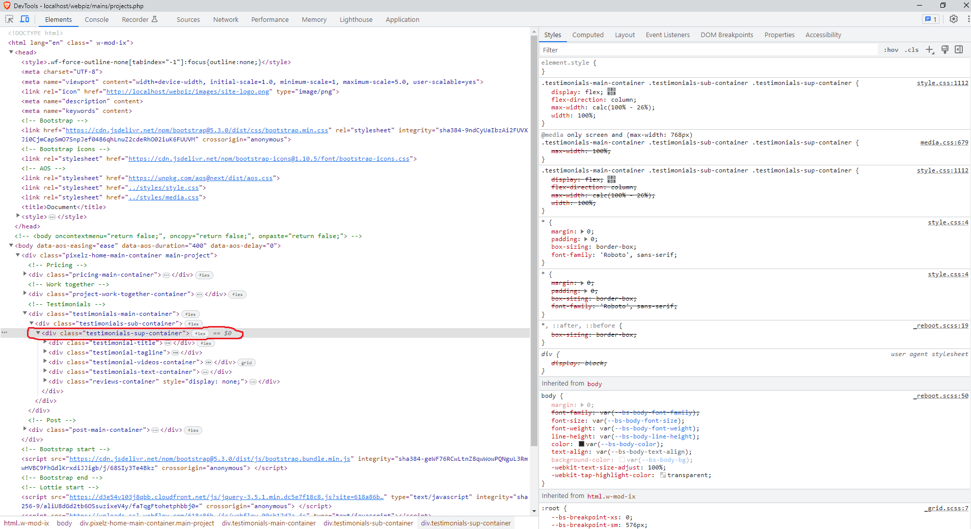 html Why my media query not working after following all rules of