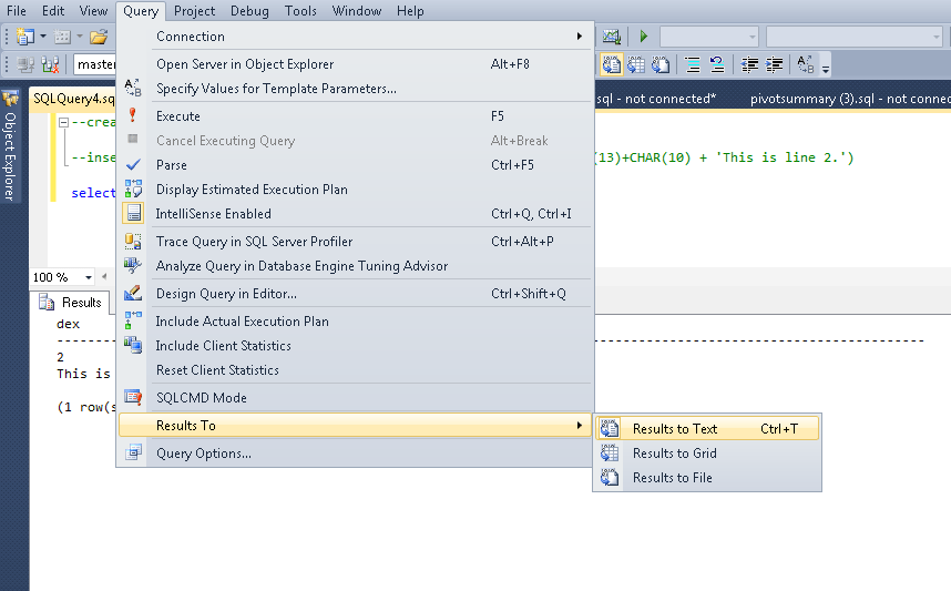 How to Insert a Line Break in a SQL Server Varchar/Nvarchar String