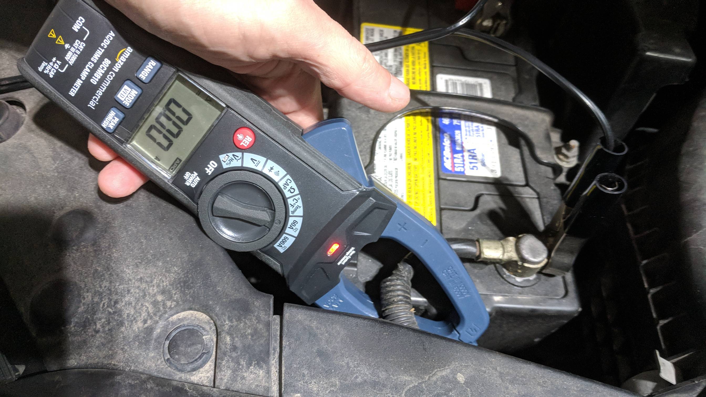 electrical - Clamp DC current measurements with AmazonCommercial 600A