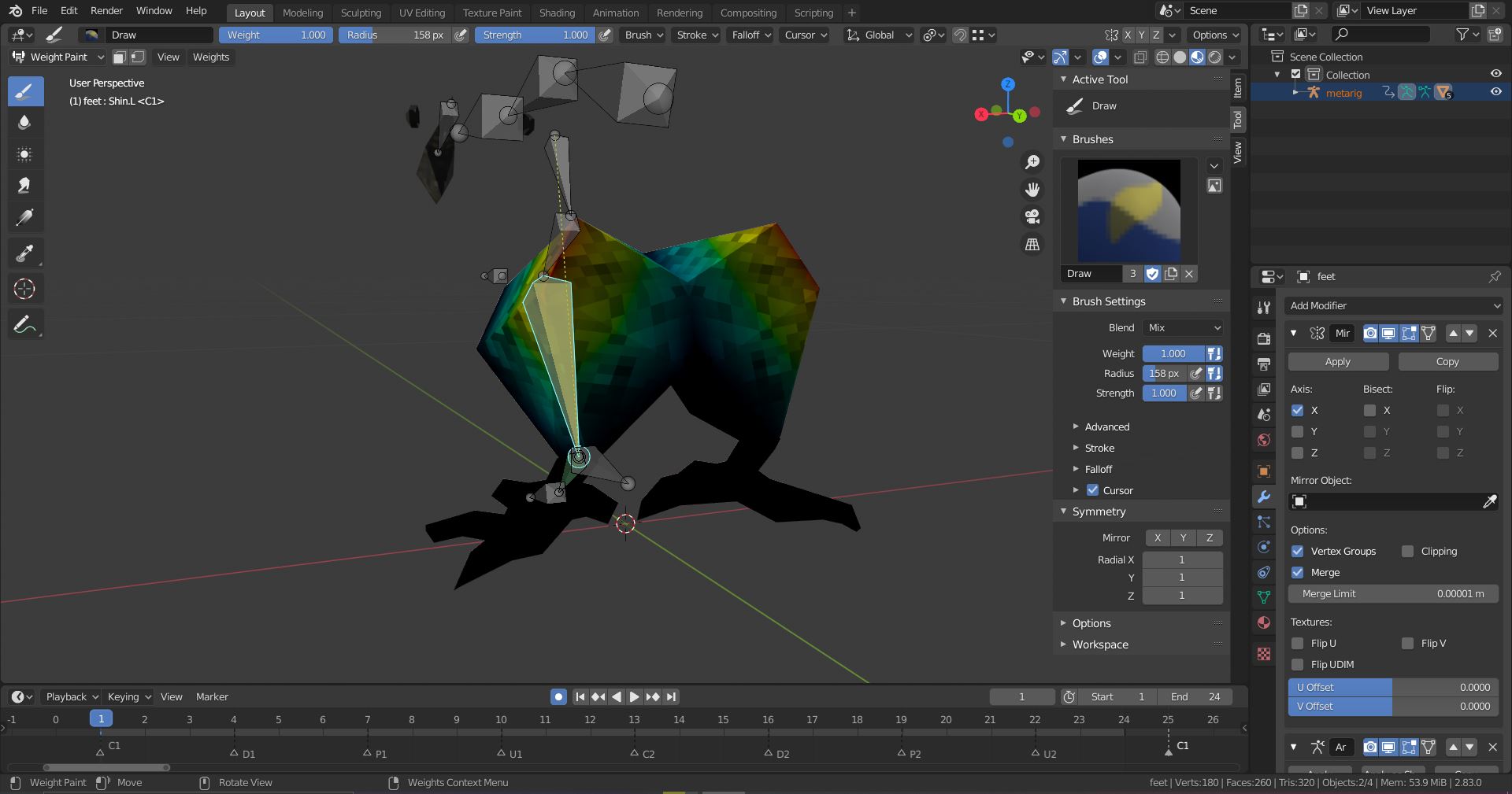 mirror How to remove mirrored weight painting only? Blender Stack
