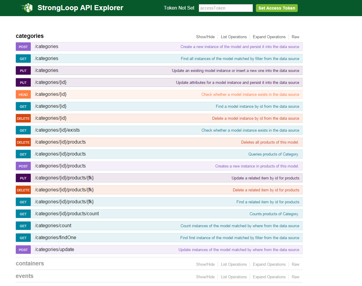 node.js Expressjs REST API explorer Stack Overflow