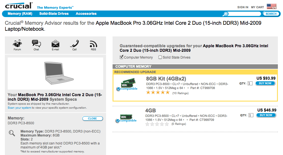 memory How can I know if my MacBook pro supports 8 gb or not? Ask