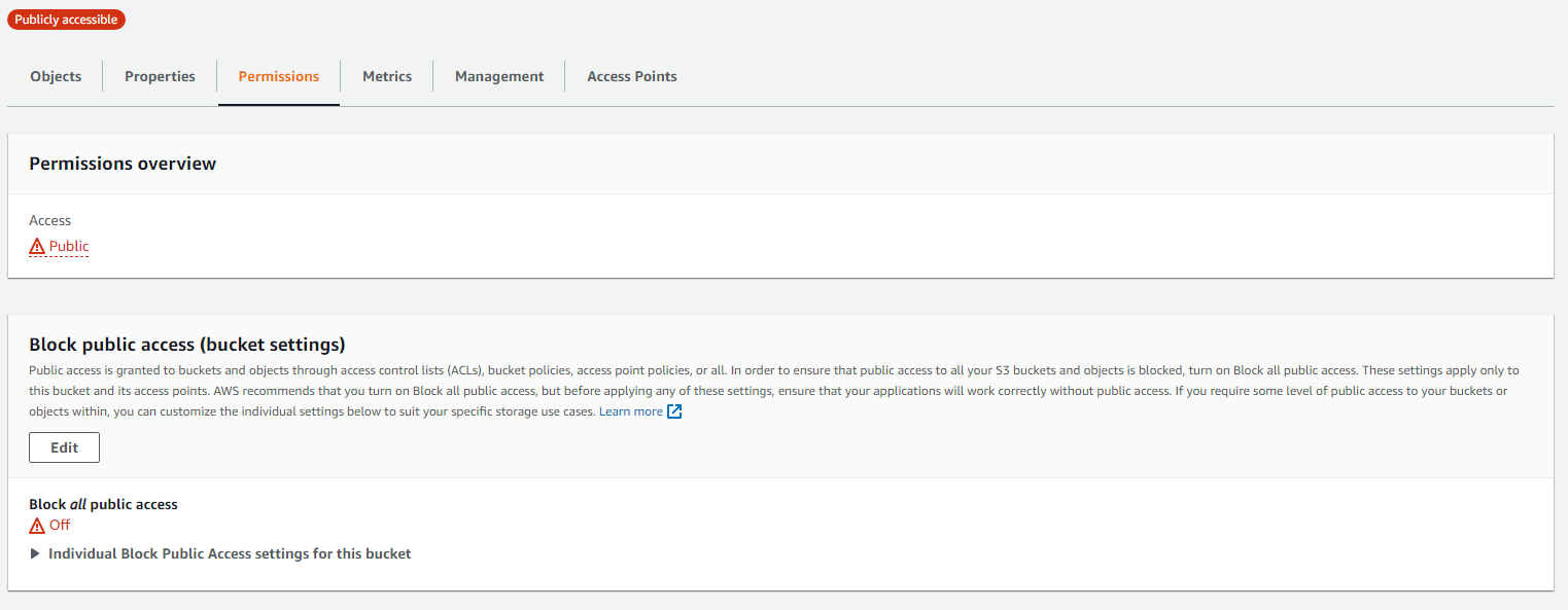 amazon web services Access Denied for getting AWS S3 bucket content