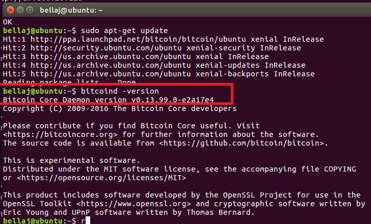 Linux - Can't Run Bitcoin Core 0.13.1 - Bitcoin Stack Exchange
