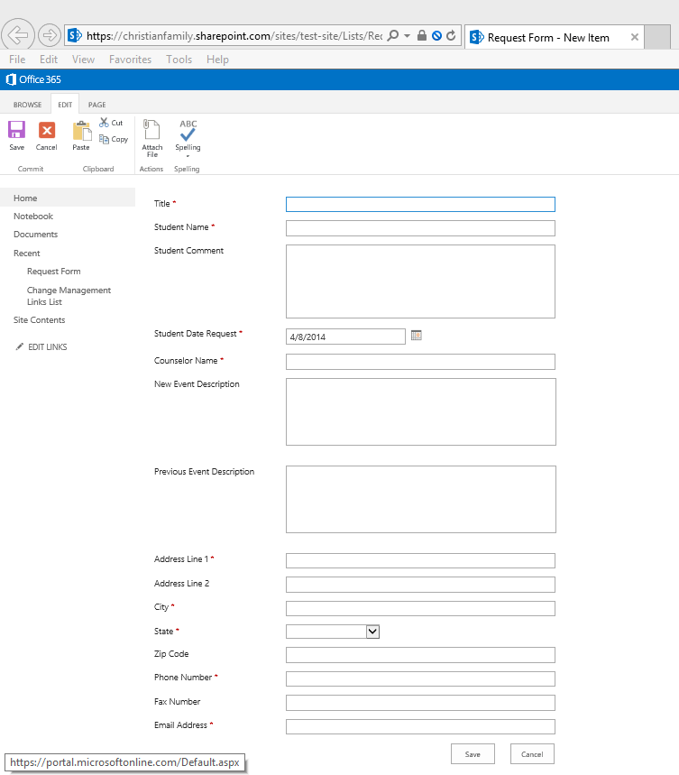 web part Connecting an html form to a sharepoint list SharePoint