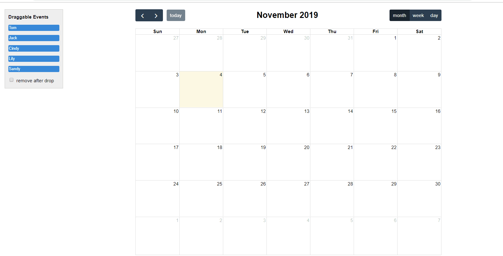 Drag and drop into calendar The Forums