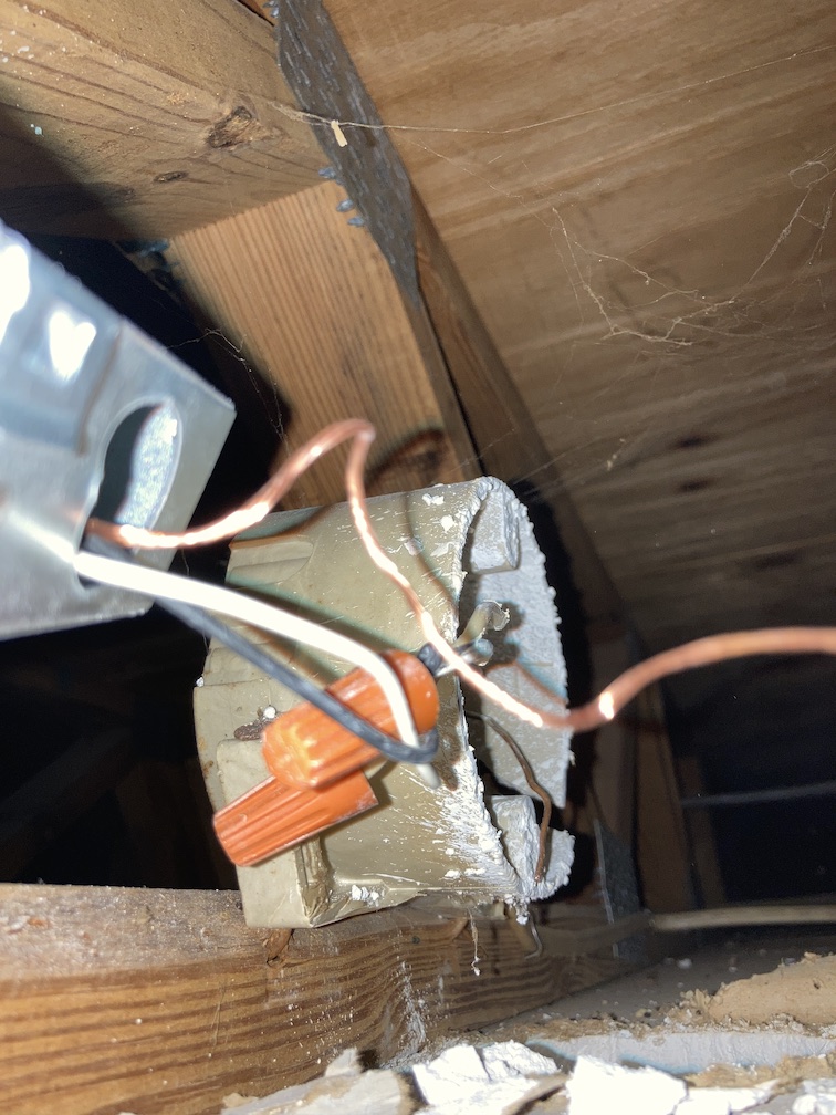 How do i install a regular electrical box for a light here? - Home