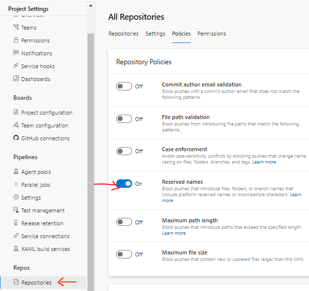 azure devops What are the minimal permissions to read git repo