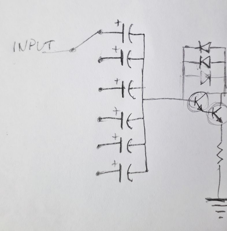 switches Switching polarised capacitors in a guitar effects pedal