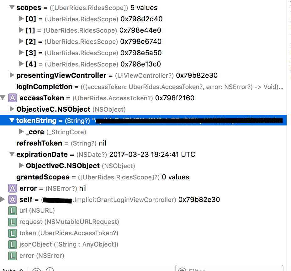 ios Refresh Token uber swift returns nil Stack Overflow