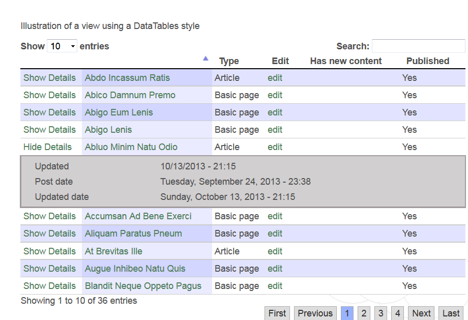 7 How to display the data of a View in table format? Drupal Answers