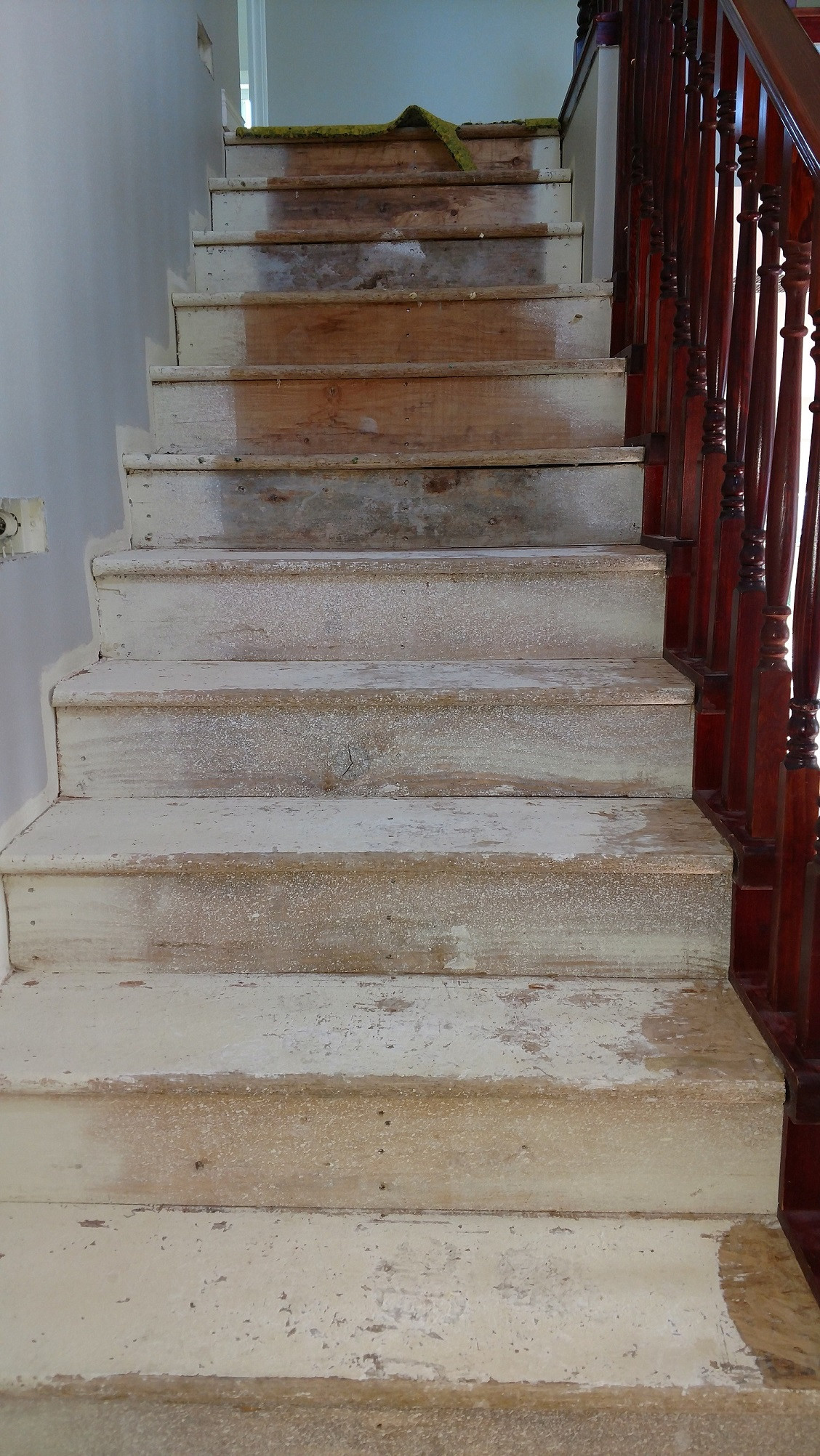 stairs How to prep spruce treads for staining Home Improvement