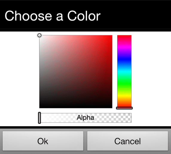 java Android color picker to be included in the activity Stack Overflow