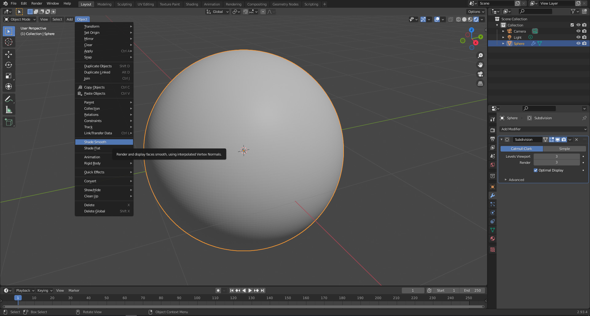 mesh How do I make a smooth UV sphere? Blender Stack Exchange