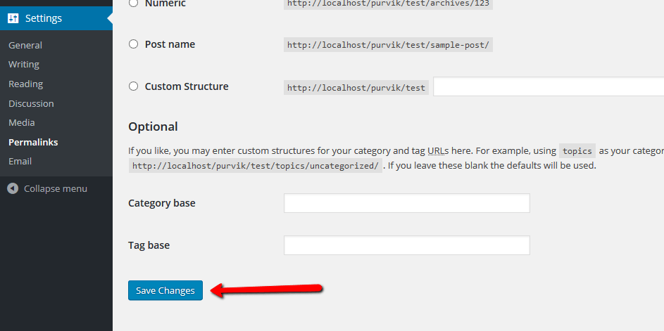 php on localhost Only home page is working on wordpress site Stack