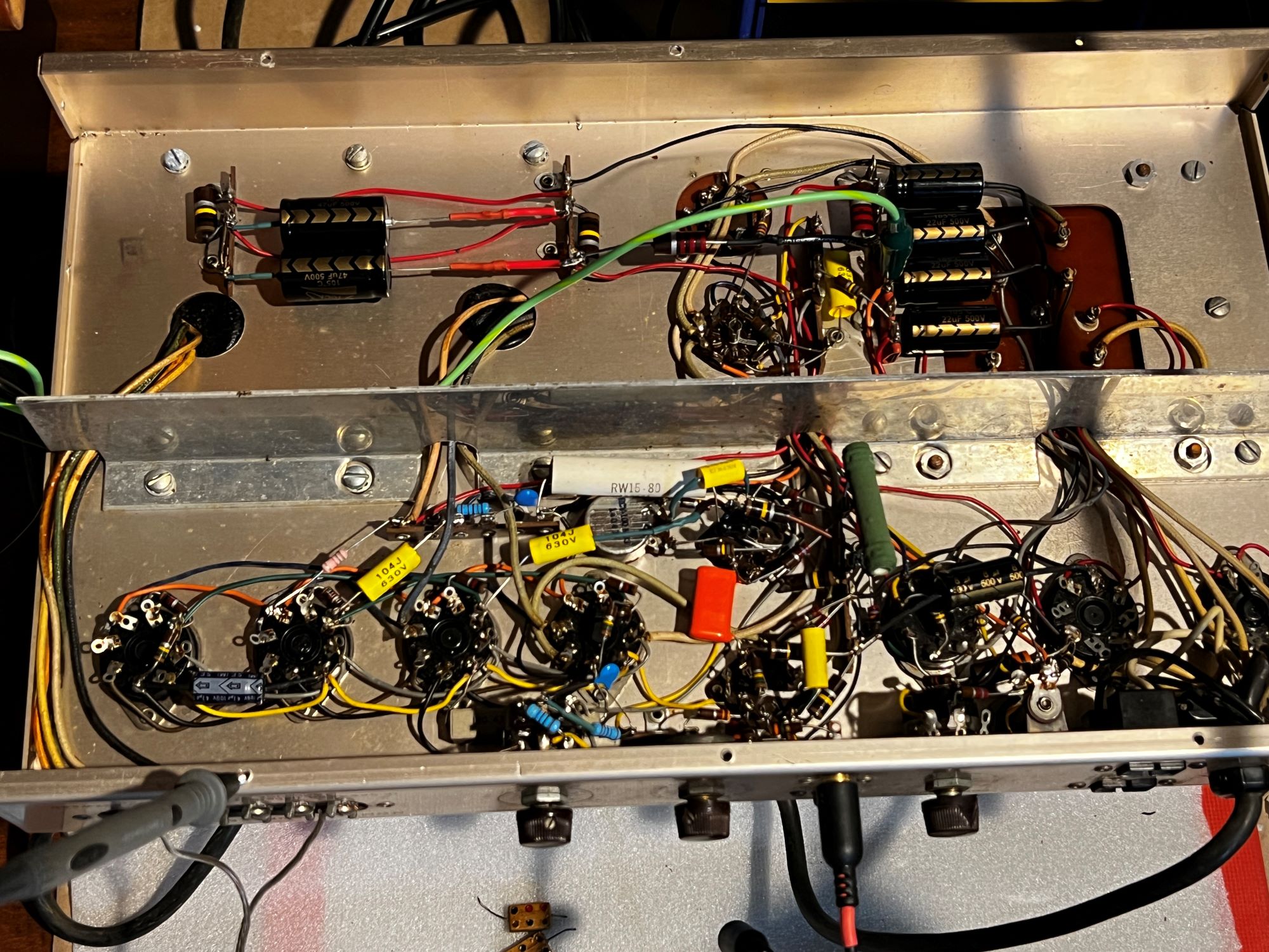 Dropping the line voltage on an HH Scott 265A tube amplifier