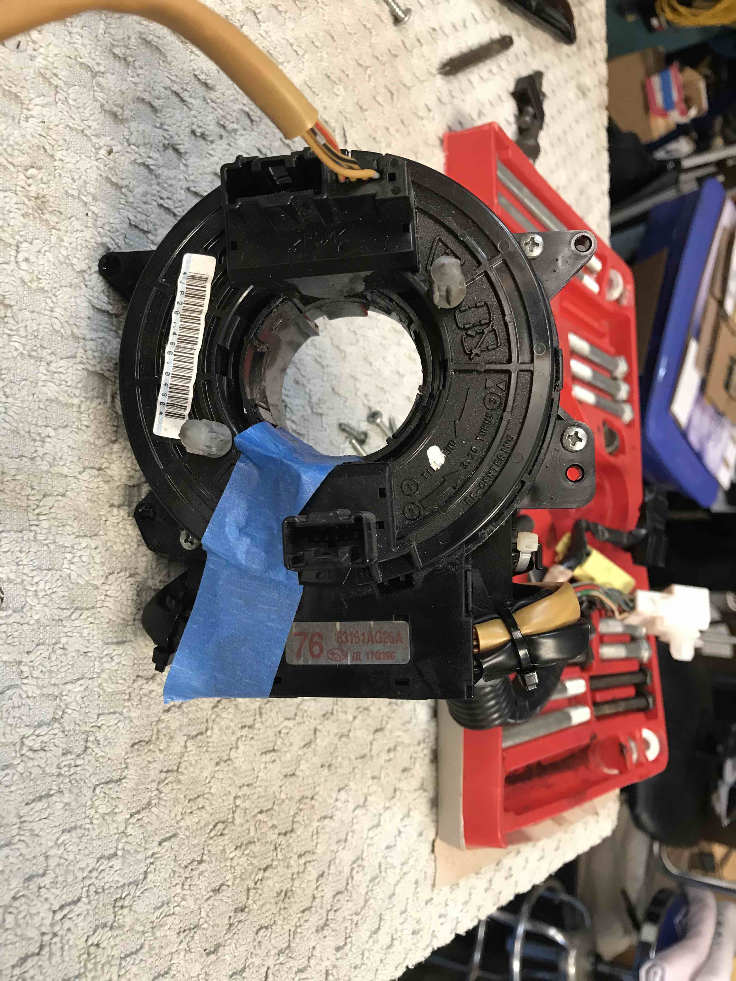 electrical Recentering clockspring 2009 Subaru legacy Motor