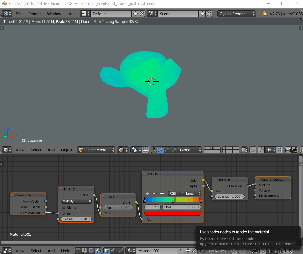 node editor Convert depth/z value to RGBA Blender Stack Exchange