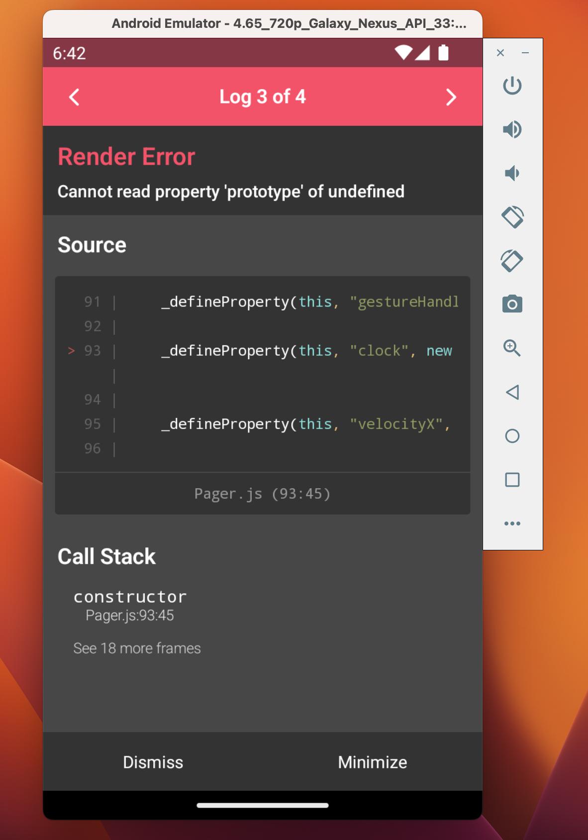 React native render error cannot read property prorotype of undefined Stack Overflow