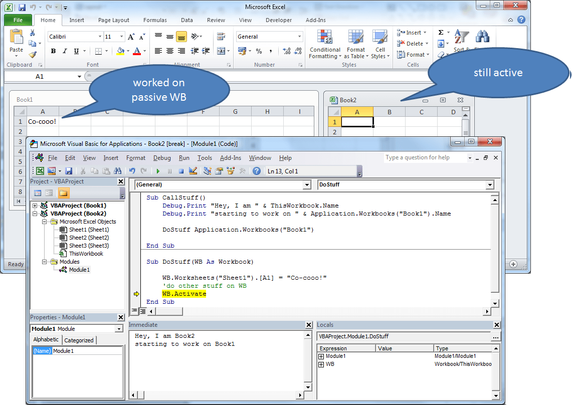 How to bring ActiveWorkbook to the front of the window using Excel VBA