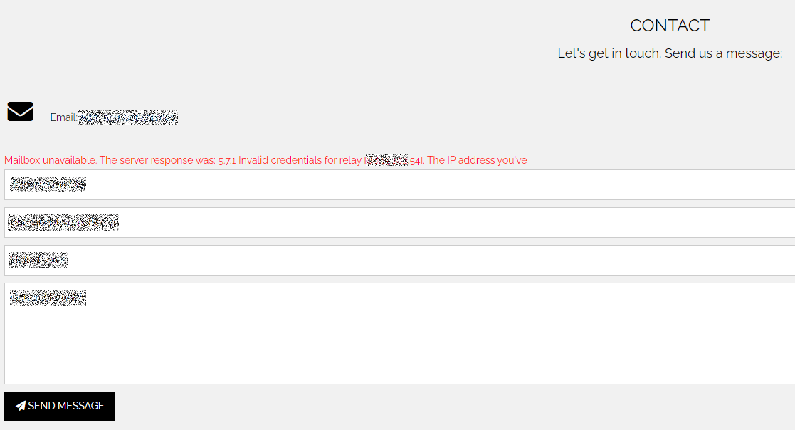 Error Sending mail through Gmail SMTP relay