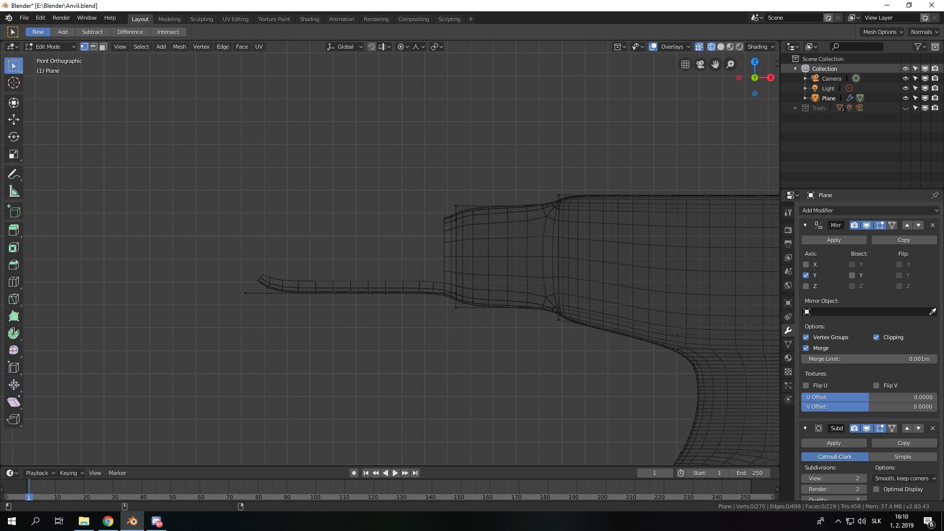 How can I see the mesh when I have vertices hidden in edit mode