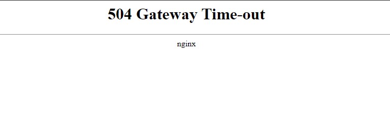 Laravel running on Laradock Getting Nginx Error 504 Gateway Time Out