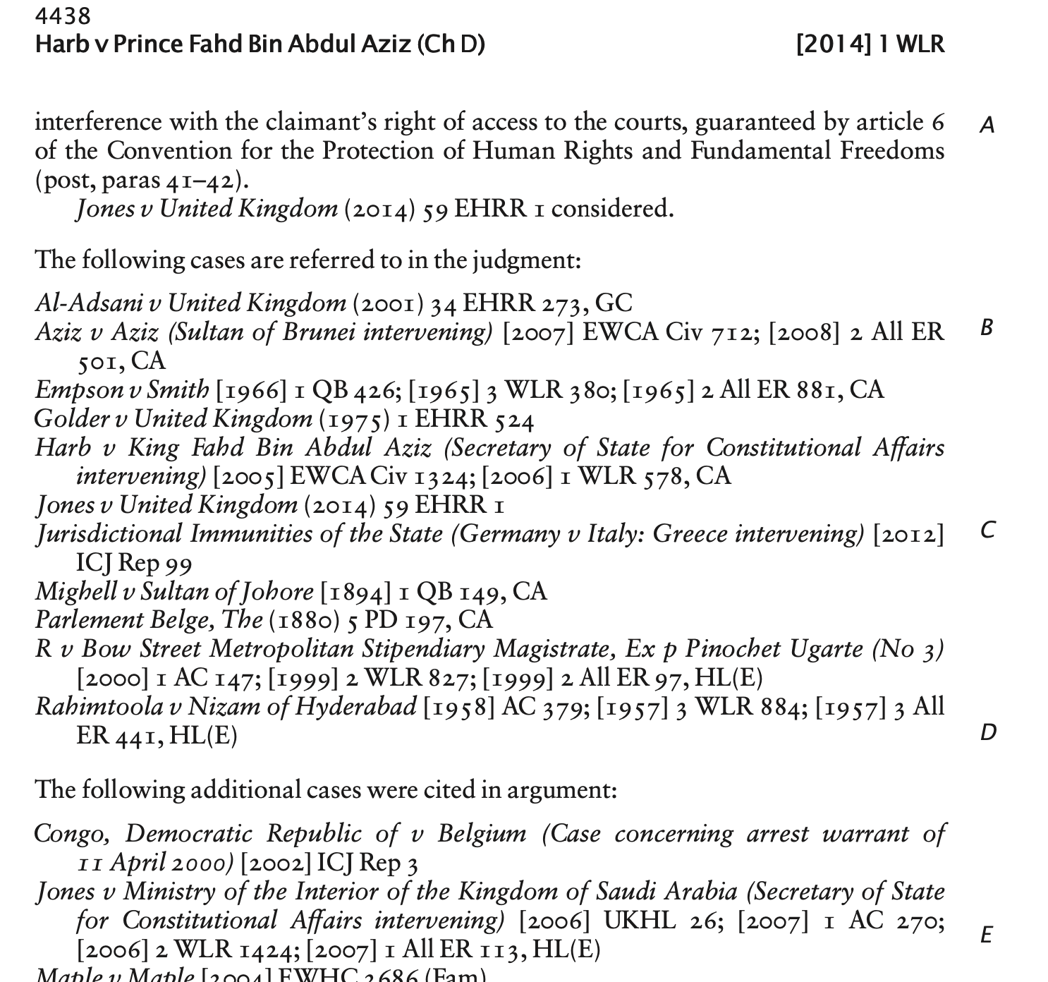 indexing UK law report style' index of cases TeX LaTeX Stack Exchange