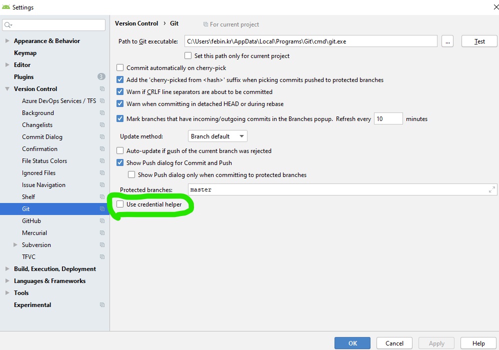 git Change Github account in Android Studio Stack Overflow