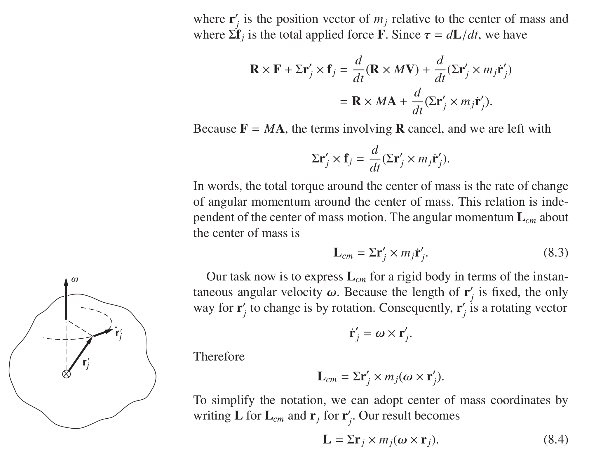 newtonian mechanics Linear velocity is cross product of angular
