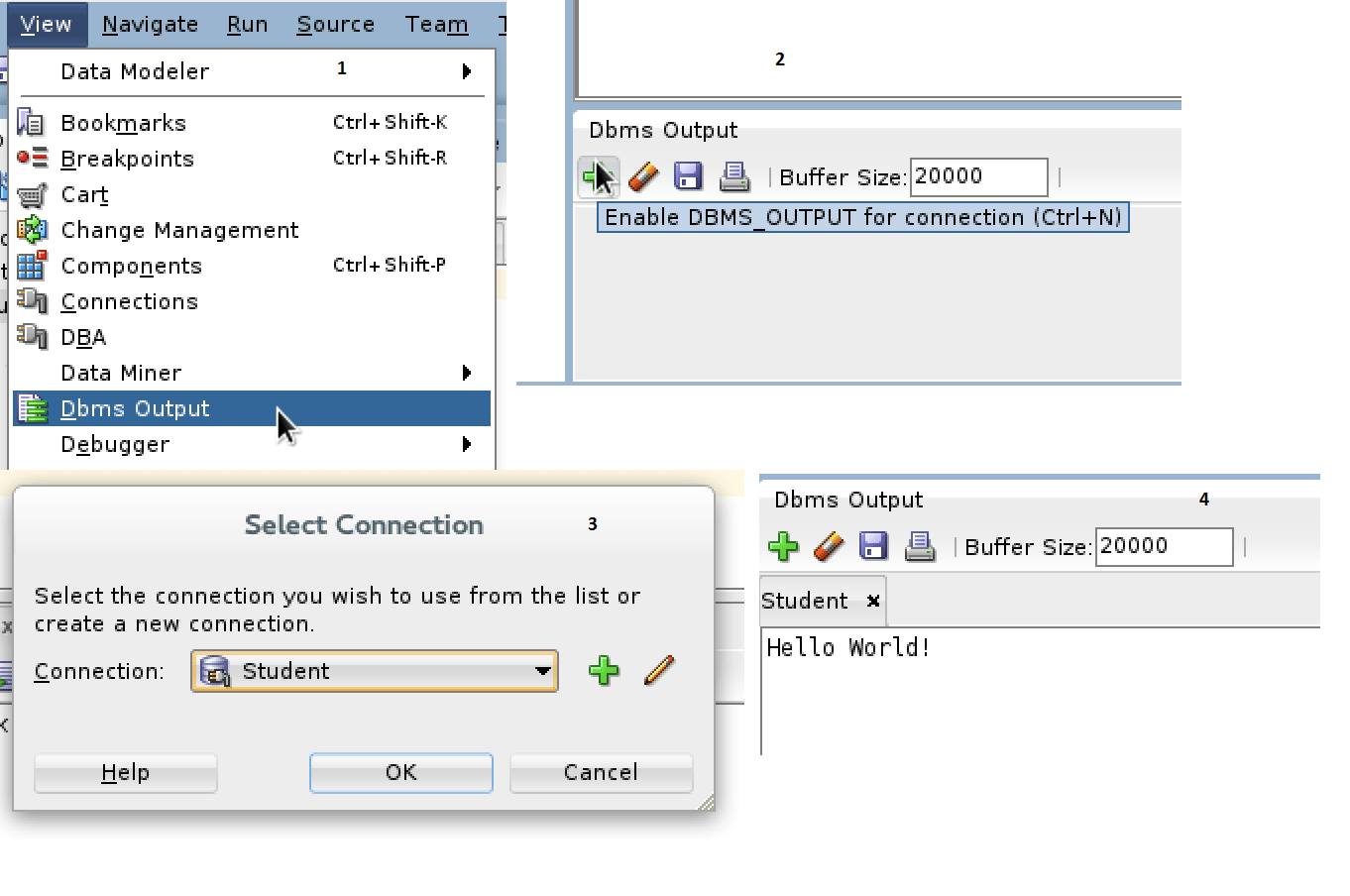 plsql SQL Developer not displaying dbms_output Stack Overflow